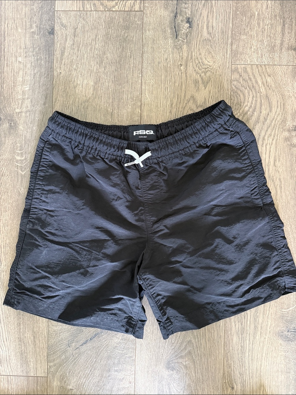 RSQ XL Boys Black Shorts with Contrast Drawstring